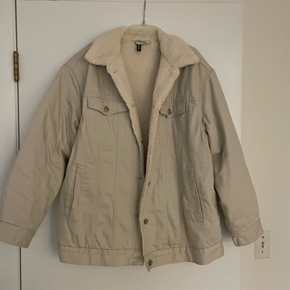 Oversized Sherpa Collar Jacket